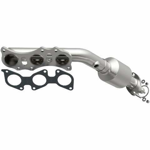 MagnaFlow direct-fit catalytic converter fits 2005-2011 Toyota Tacoma, 2005-2009 Toyota 4Runner, and more, this and 2005-2009 Taco 4L passenger side mani passenger side stainless s