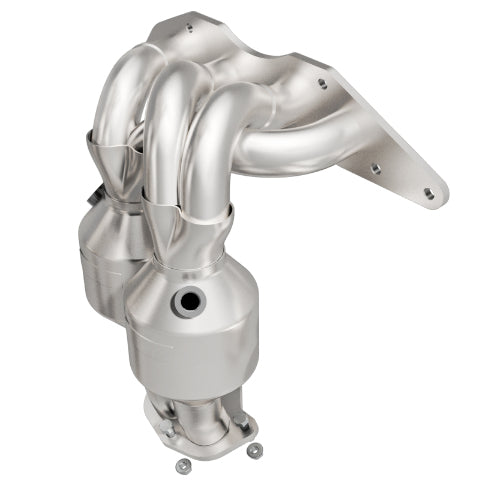 MagnaFlow direct-fit catalytic converter fits 2004-2012 Mitsubishi Galant and 2006-2012 Mitsubishi Eclipse. Hardware is included to eliminate the hassle of working with corroded fa