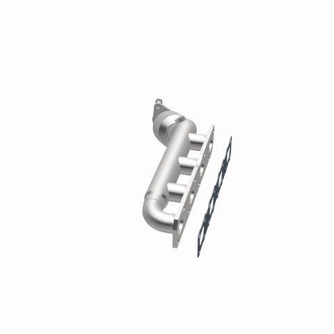 MagnaFlow direct-fit catalytic converter fits 2004-2015 Nissan Titan, 2005-2015 Nissan Armada, and more, this and 07 Titan 5.6L passenger side manif 5.6L passenger side stainless s