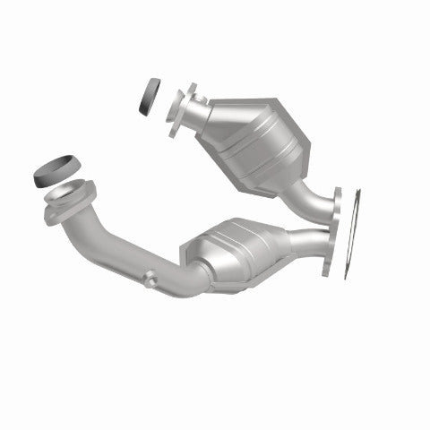 MagnaFlow direct-fit catalytic converter fits 2001-2005 Ford Explorer Sport Trac, 2001-2003 Ford Ranger, and more, this and 2001-2004 Explorer stainless steel CARB compliant OBDII