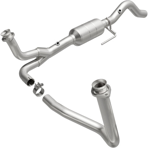 MagnaFlow direct-fit catalytic converter fits 2000 Dodge Durango 5.2L and 2000-2003 Dodge Durango 5.9L stainless steel CARB compliant OBDII 49473