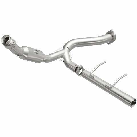 MagnaFlow direct-fit catalytic converter fits 2007-2008 Ford Expedition and Lincoln Navigator. Hardware is included to eliminate the hassle of working with corroded factory parts.