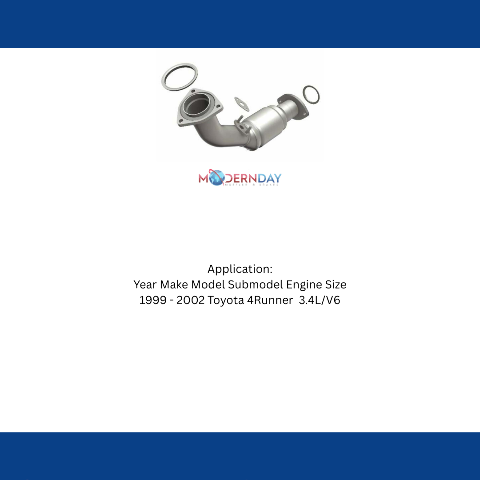 MagnaFlow direct-fit catalytic converter for 1999-2002 Toyota 4Runner 3.4L stainless steel CARB compliant 49505