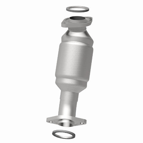 MagnaFlow direct-fit catalytic converter fits 1999-2003 Lexus RX300 and 2001-2003 Toyota Highlander, this and 2001-2003 Toyota Highlander 3L frt stainless steel CARB compliant OBDI