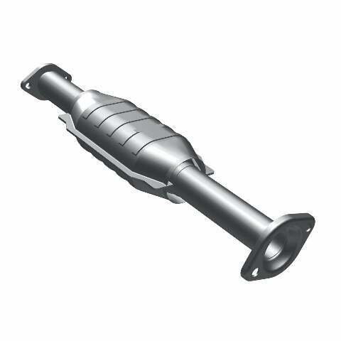 MagnaFlow direct-fit catalytic converter fits 2001-2003 Mitsubishi Montero Sport 3.5L and 2002-2003 Mitsubishi Montero Sport 3.0L stainless steel CARB compliant OBDII 49570