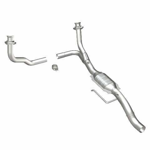 MagnaFlow direct-fit catalytic converter fits 2000-2003 Dodge Dakota 4.7L and 2000-2003 Dakota 4.7L 4WD 4.7L stainless steel CARB compliant OBDII 49600