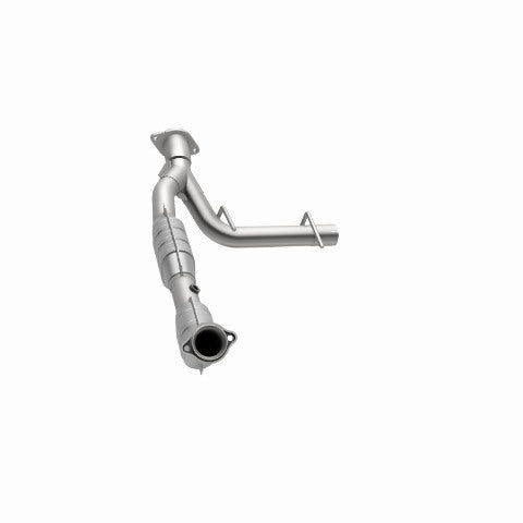 MagnaFlow direct-fit catalytic converter fits 2003-2004 Ford Expedition 4.6L and 2003-2004 Exped 4.6L passenger side 4.6L passenger side stainless steel CARB compliant OBDII 49607