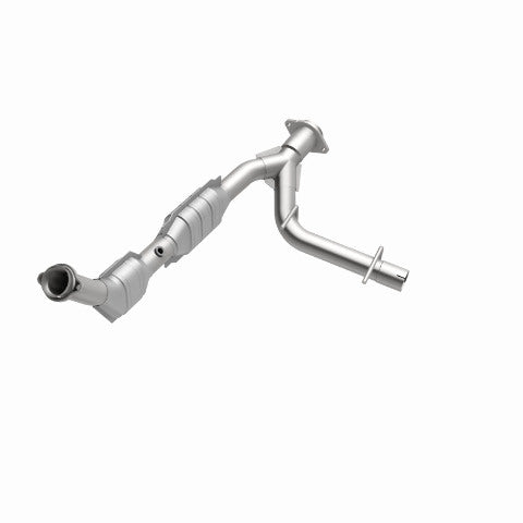 MagnaFlow direct-fit catalytic converter fits 2003-2004 Ford Expedition 4.6L and 2003-2004 Exped 4.6L passenger side 4.6L passenger side stainless steel CARB compliant OBDII 49607