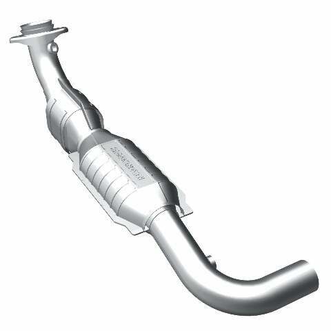 MagnaFlow direct-fit catalytic converter for 2001-2003 Ford F-150 driver side 5.4 inch inlet/outlet stainless steel CARB compliant OBDII 49621