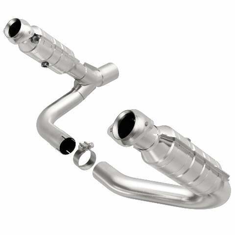 MagnaFlow direct-fit catalytic converter fits 2008 Dodge Durango and 2008 Chrysler Aspen. Hardware is included to eliminate the hassle of working with corroded factory parts. Note