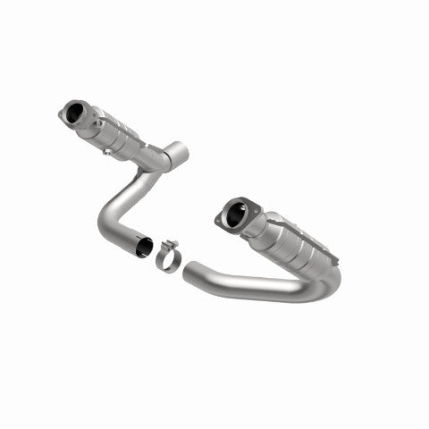 MagnaFlow direct-fit catalytic converter fits 2008 Dodge Durango and 2008 Chrysler Aspen. Hardware is included to eliminate the hassle of working with corroded factory parts. Note