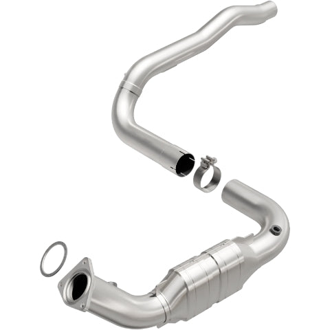MagnaFlow direct-fit catalytic converter fits 2007-2008 Chevrolet Suburban 2500 and GMC Yukon XL 2500 and 2007-2008 Sub XL 6.0 driver side driver side stainless steel CARB complian
