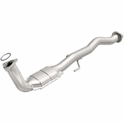 MagnaFlow direct-fit catalytic converter fits 2007-2008 Chevrolet Suburban 2500 6.0L and 2007-2008 GMC Yukon XL 2500 6.0L passenger side stainless steel CARB compliant OBDII 49641