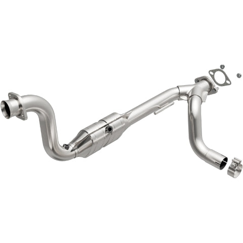 MagnaFlow direct-fit catalytic converter fits 2007-2009 Chrysler Aspen and Dodge Durango and 2007-2009 Durango 5.7 passenger side passenger side 5.7 inch inlet/outlet stainless ste