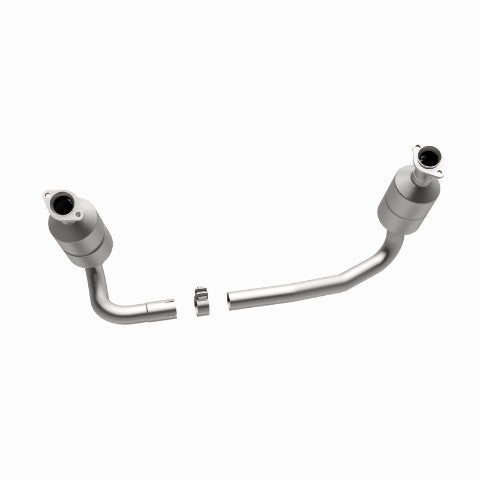 MagnaFlow direct-fit catalytic converter fits 04 Dakota 3.7/4.7 4WD 3.7 inch inlet 4.7 inch outlet stainless steel CARB compliant 49658