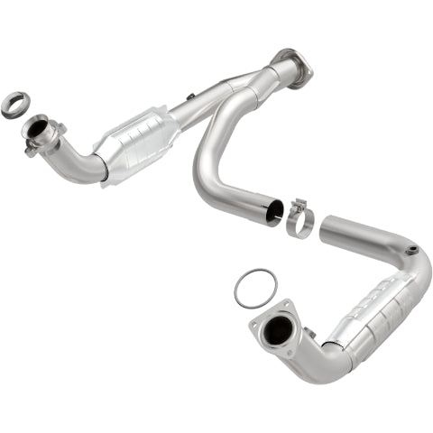 MagnaFlow direct-fit catalytic converter fits 2007-2009 Hum H2 6.0/6.2 stainless steel CARB compliant 49679