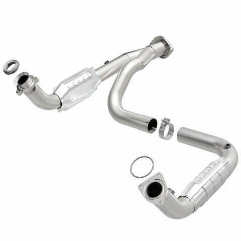 MagnaFlow direct-fit catalytic converter fits 2007-2009 Hum H2 6.0/6.2 stainless steel CARB compliant 49679