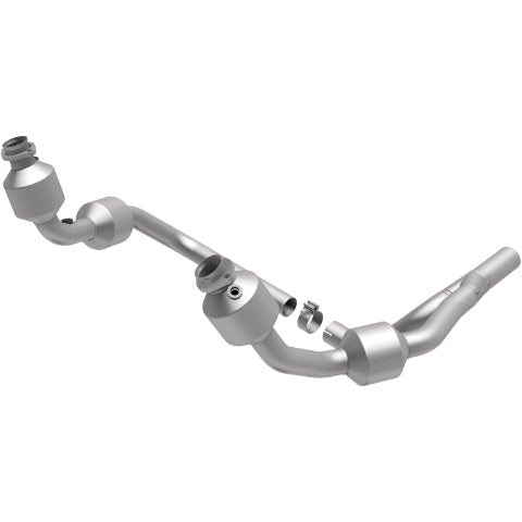 MagnaFlow direct-fit catalytic converter for 2007-2009 Jeep Wrangler 3.8 inch inlet/outlet stainless steel CARB compliant 49689