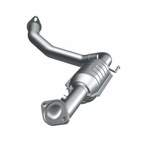 MagnaFlow direct-fit catalytic converter for 2005-2009 Toyota 4Runner driver side 4.7 inch inlet/outlet stainless steel CARB compliant OBDII 49697