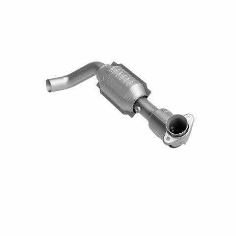 MagnaFlow direct-fit catalytic converter fits 2004-2008 Ford F-150 5.4L and 2006-2008 Lincoln Mark LT 5.4L driver side stainless steel CARB compliant OBDII 49705