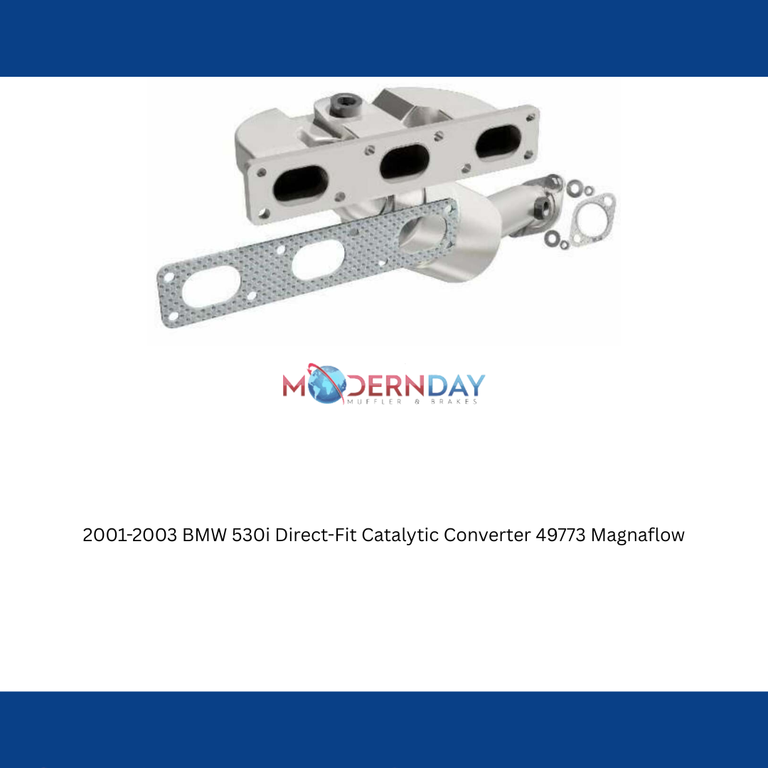 MagnaFlow direct-fit catalytic converter for 2001-2003 BMW stainless steel CARB compliant OBDII 49773