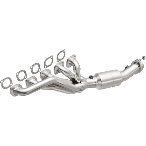 MagnaFlow direct-fit catalytic converter for 2006-2010 BMW M5 5.0L passenger side stainless steel CARB compliant OBDII 49804
