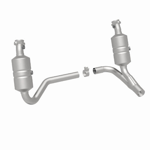 MagnaFlow direct-fit catalytic converter fits 2007-2009 Dodge Dakota and Mitsubishi Raider. Hardware is included to eliminate the hassle of working with corroded factory parts. Not