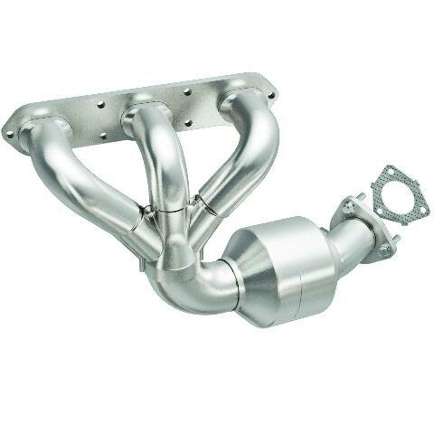 MagnaFlow direct-fit catalytic converter fits 2006-2009 Porsche Cayman passenger side passenger side stainless steel CARB compliant 49931