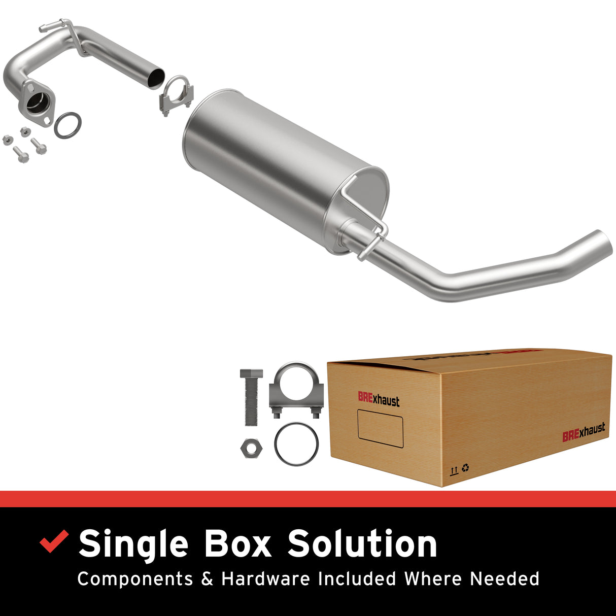 1997-2000 Toyota RAV4 Direct-Fit Muffler Kit 108-0090 aluminized steel
