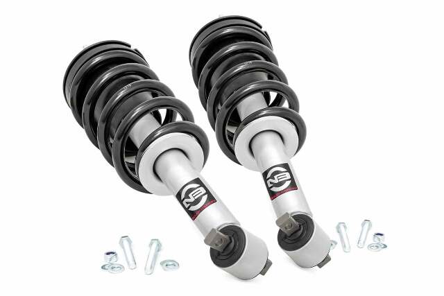 Fits Chevy/GMC 1500 (19-24) N3 Leveling Struts; 2 Inch; Loaded Strut; 501065_A
