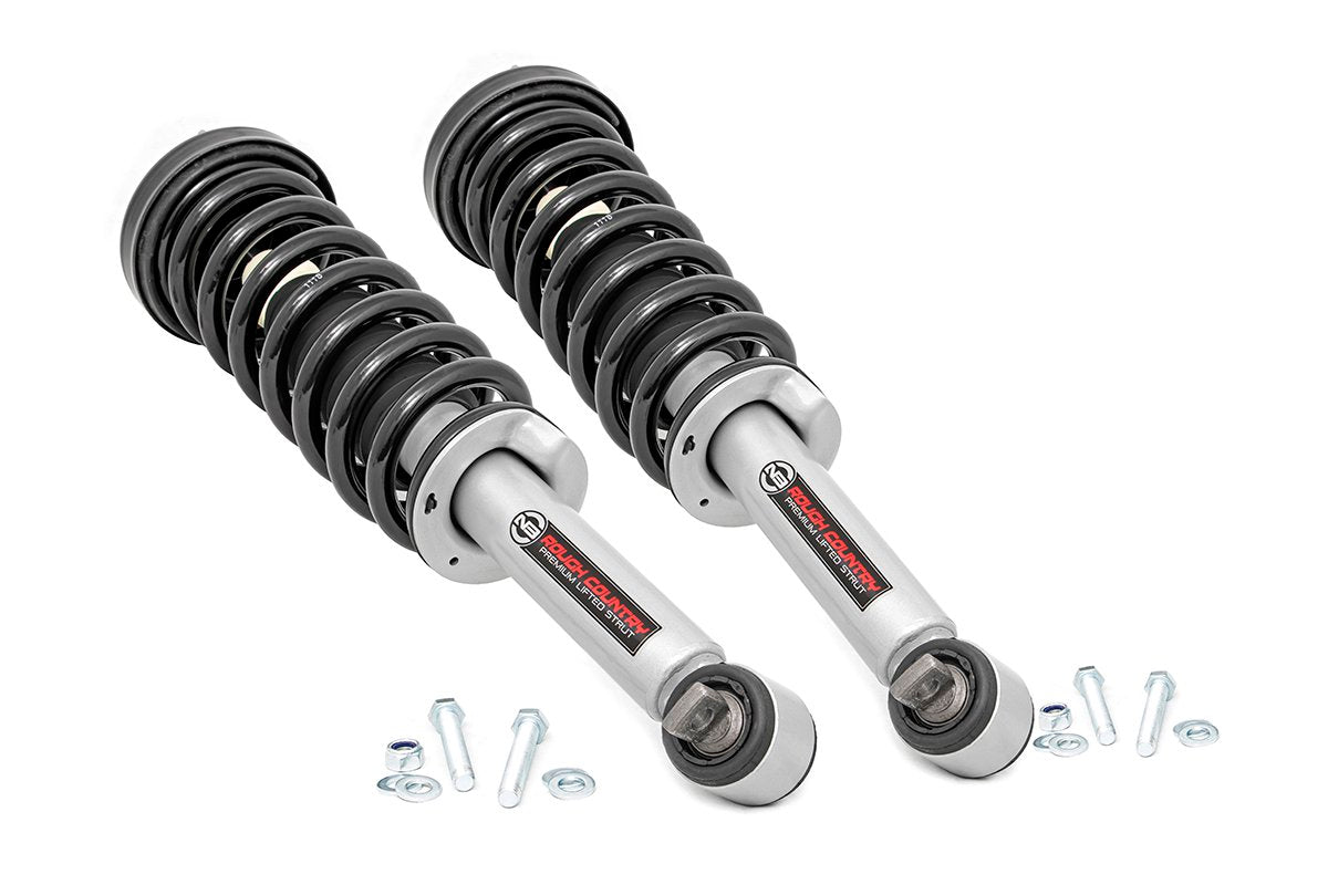 Fits Ford F-150 2WD (2014-2024) N3 Leveling Struts; 2 Inch; Loaded Strut; 501074