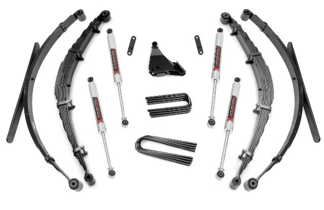 Fits Ford F-250/F-350 SD 4WD (99-04) 4" Lift Kit; Rear Springs; M1; 50140