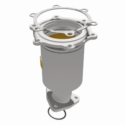 MagnaFlow direct-fit catalytic converter fits 1996-2000 Nissan Pathfinder and 1997-2000 INFINITI QX4, this and 1996-2000 Pathfinder passenger side Front passenger side stainless st