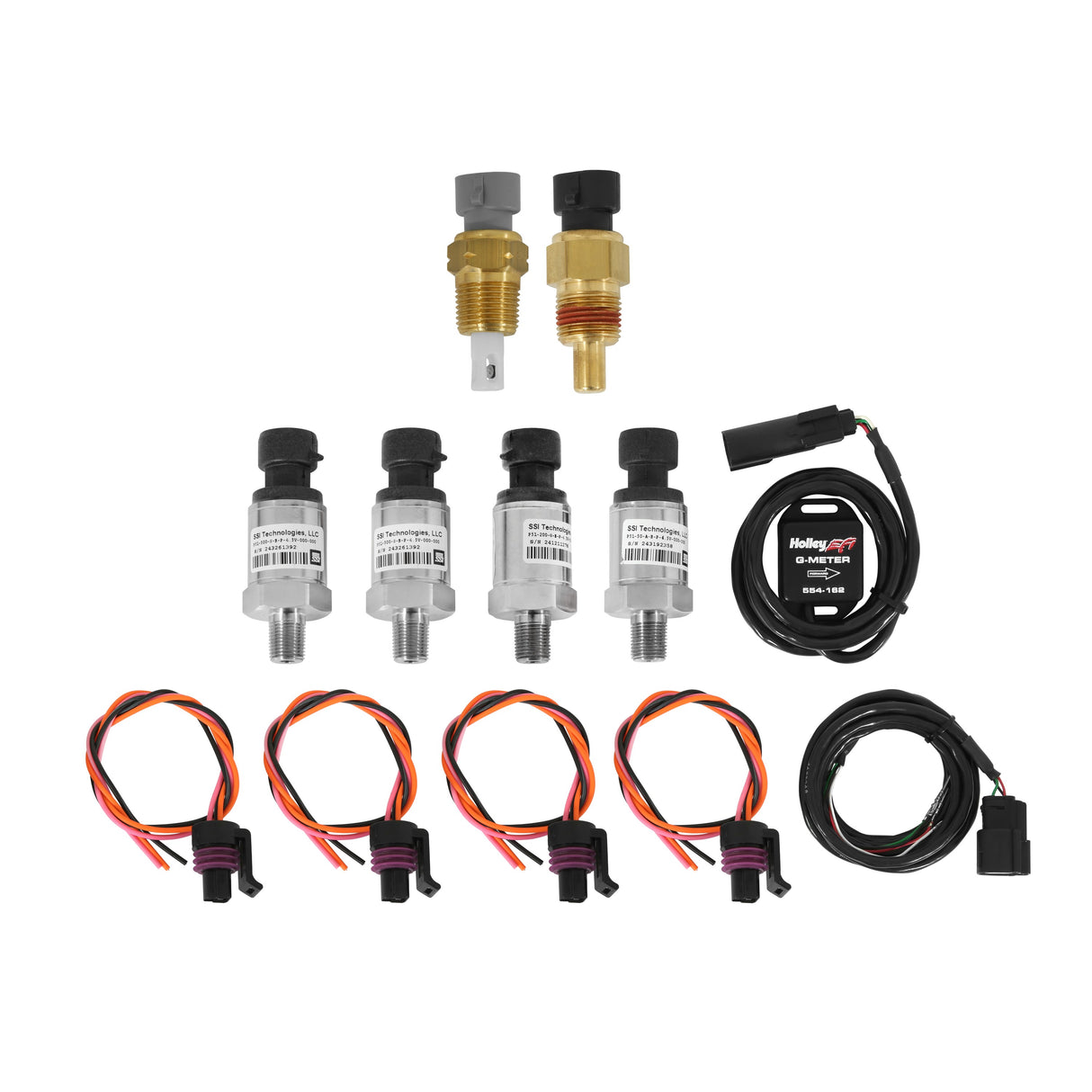 Holley EFI sensor black stainless steel kit-554-204