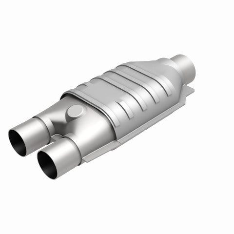 MagnaFlow universal catalytic converter 2.5 inch inlet/outlet stainless steel Federal EPA compliant OBDII 51007