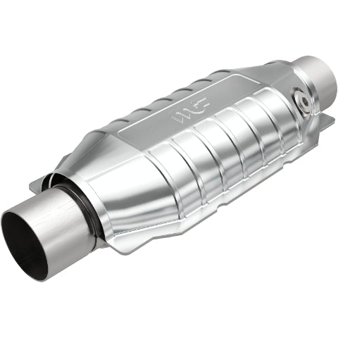 MagnaFlow universal catalytic converter 2.5 inch inlet/outlet stainless steel Federal EPA compliant OBDII 51036