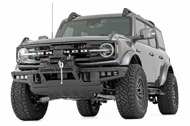 Fits Ford Bronco(21-24) High Winch Mount All Models 12000S 20" Black LED 51099