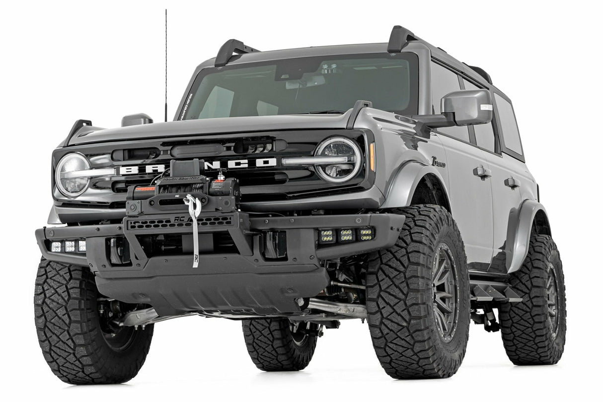 Fits Ford Bronco(21-24) High Winch Mount All Models 12000S 20" Black LED 51099