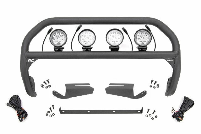 Fits Ford Bronco 4WD (21-24) Nudge Bar 4" Round Led (x4) OE Modular Steel 51104