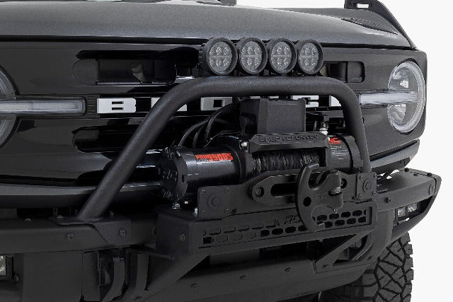 Fits Ford Bronco 4WD (21-24) Safari Bar; 6.5" Round LED; OE Modular Steel; 51113