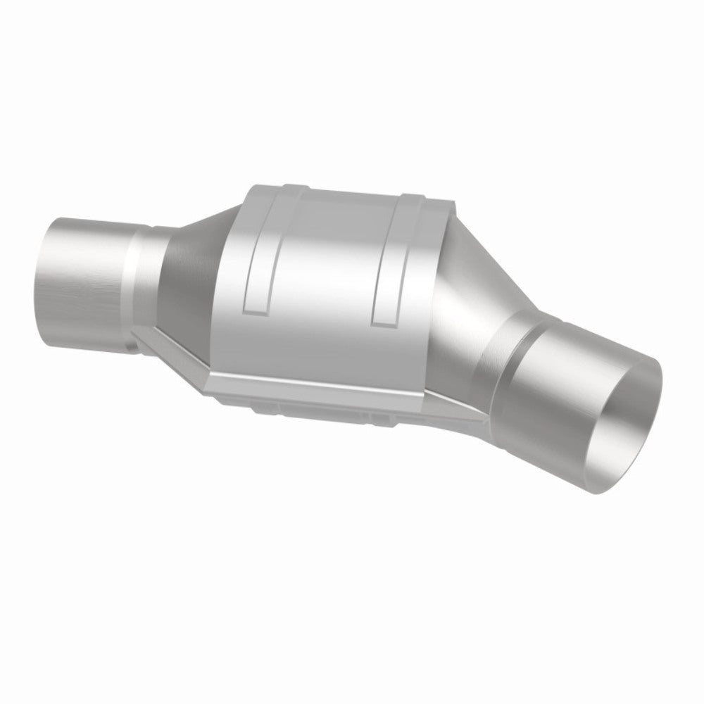 MagnaFlow universal catalytic converter 2.25 inch inlet/outlet stainless steel Federal EPA compliant OBDII 51175