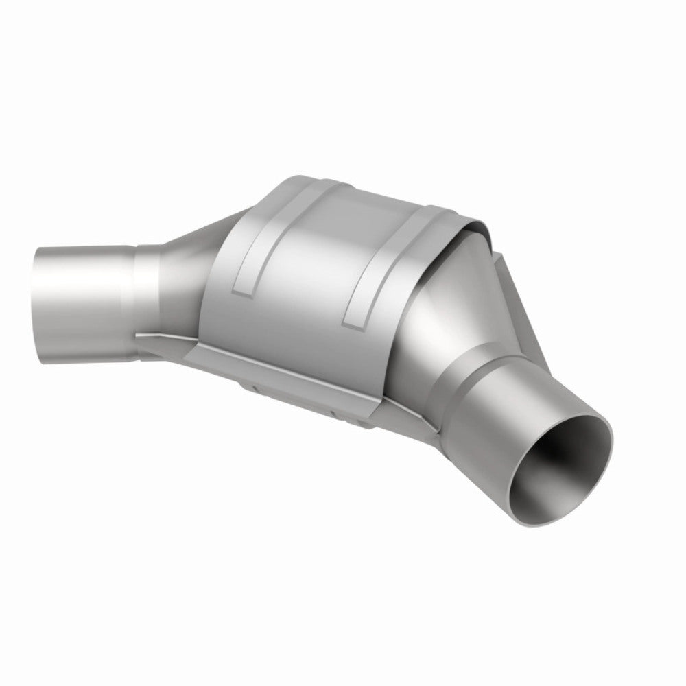 MagnaFlow universal catalytic converter 2.25 inch inlet/outlet stainless steel Federal EPA compliant OBDII 51185