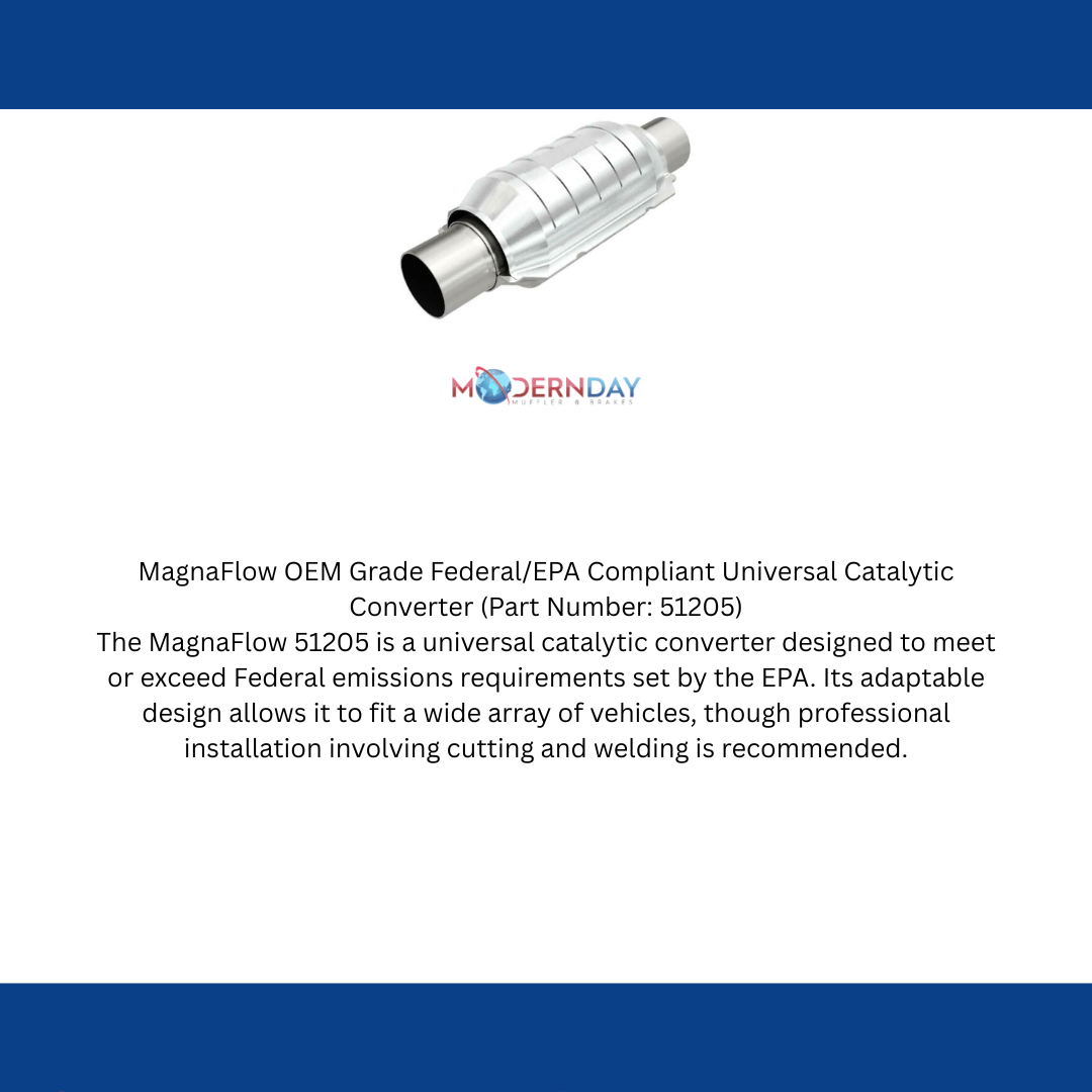 1999-2002 Mercury Villager High-Flow Catalytic Converter Round 2.25 51205 Magnaflow