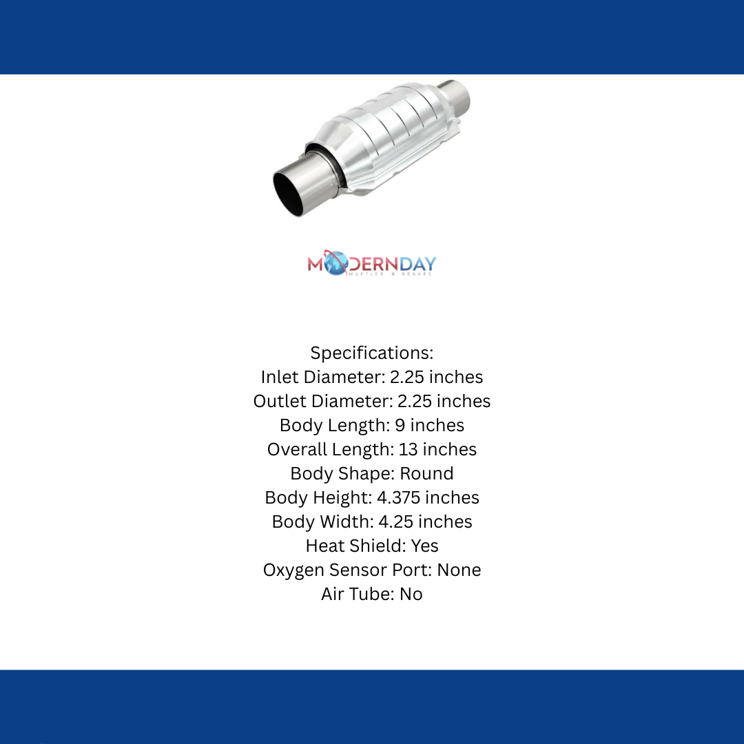 MagnaFlow catalytic converter 2.25 inch inlet/outlet stainless steel Federal EPA compliant OBDII 51205