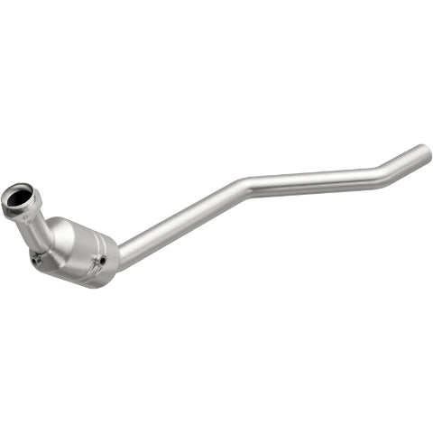 MagnaFlow direct-fit catalytic converter fits 2003-2005 Jaguar S-Type 4.2L and 2003-2005 Jaguar S-Type 4.2L passenger side 4.2L passenger side stainless steel CARB compliant OBDII