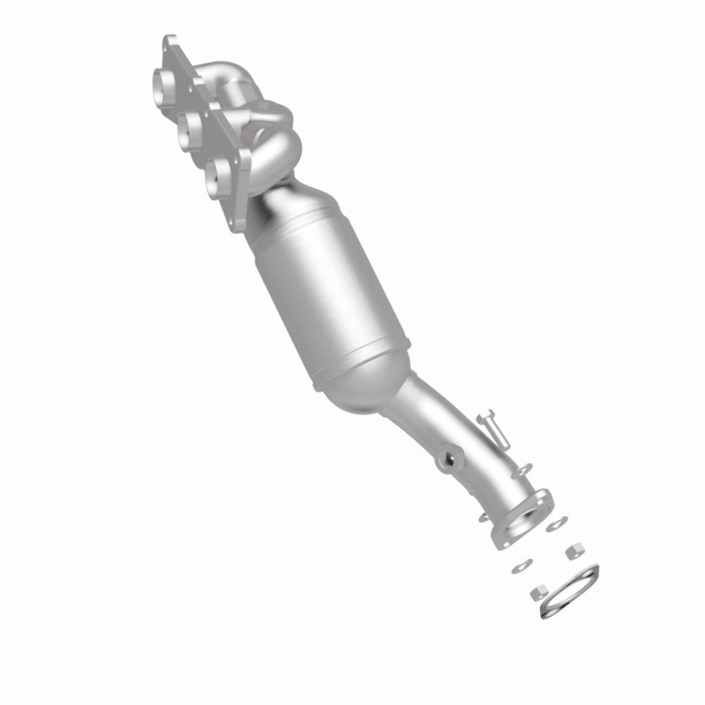 MagnaFlow direct-fit catalytic converter fits 2008-2011 BMW 528i, 2009-2010 BMW 528i xDrive, and more, this and 2009-2010 528i 3.0L Rear 3.0L stainless steel CARB compliant OBDII 5
