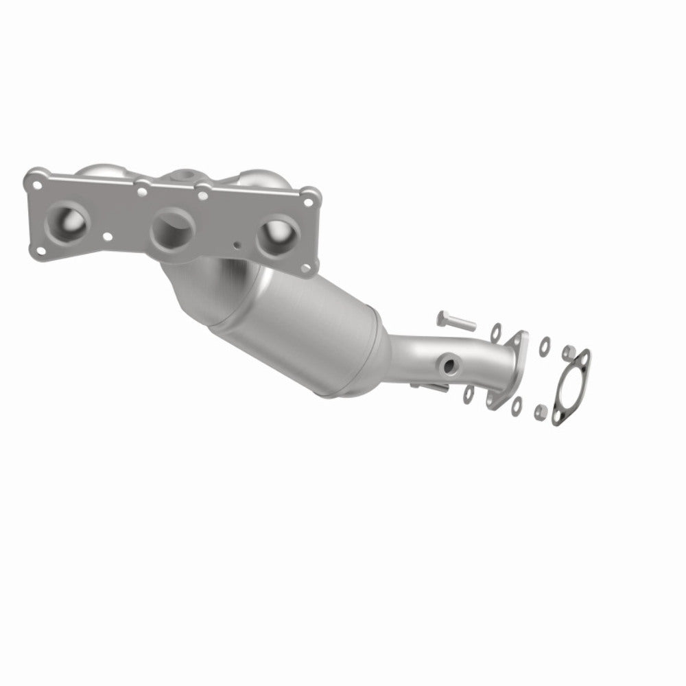 MagnaFlow direct-fit catalytic converter fits 2008-2011 BMW 528i, 2009-2010 BMW 528i xDrive, and more, this and 2009-2010 528i 3.0L Rear 3.0L stainless steel CARB compliant OBDII 5