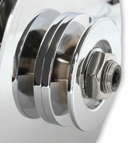 Mr. Gasket chrome alternator Ford 80 amp 5124
