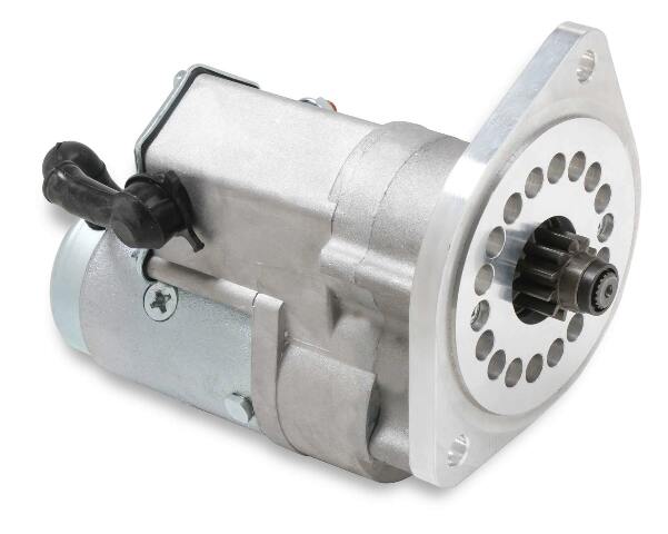 Mr. Gasket starter Ford mini 2 bolt zinc/natural 51322ZG black aluminum 2493