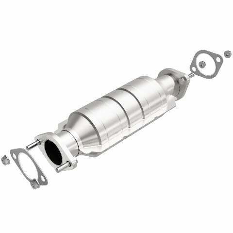 MagnaFlow direct-fit catalytic converter fits 2004-2009 Kia Spectra, 2004-2006 Hyundai Elantra, and more, this and 2008 Kia Spectra 2.0L stainless steel CARB compliant OBDII 51332